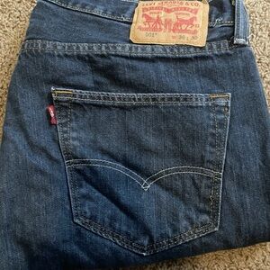 Levi's Dark Blue Straight Jeans for Men